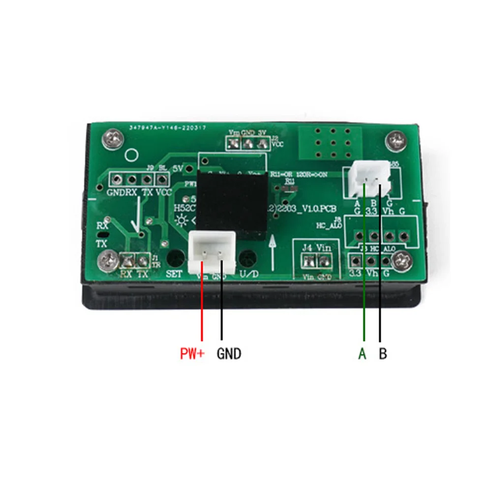 Taidacent BMS LCD Monitor TTL RS485 Battery Meter RS485 Modbus Energy Meter Lithium Battery Voltage Current Coulomb Display