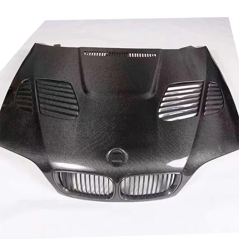 

High Quality GTR Style E46 M3 Carbon Fiber Front Engine Hood Carbon Fit for 3 Series E46 M3 Coupe Perfect Fitment