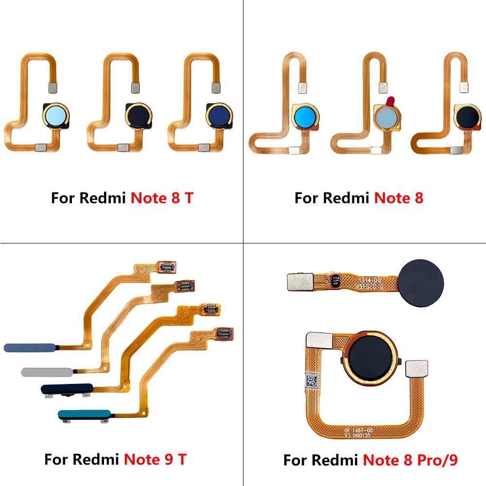 NEW Tested For Redmi Note 8 Pro 8T 9T 9 9S 8 Power Home Button Menu Return Key Fingerprint Touch ID Recognition Sensor Flex