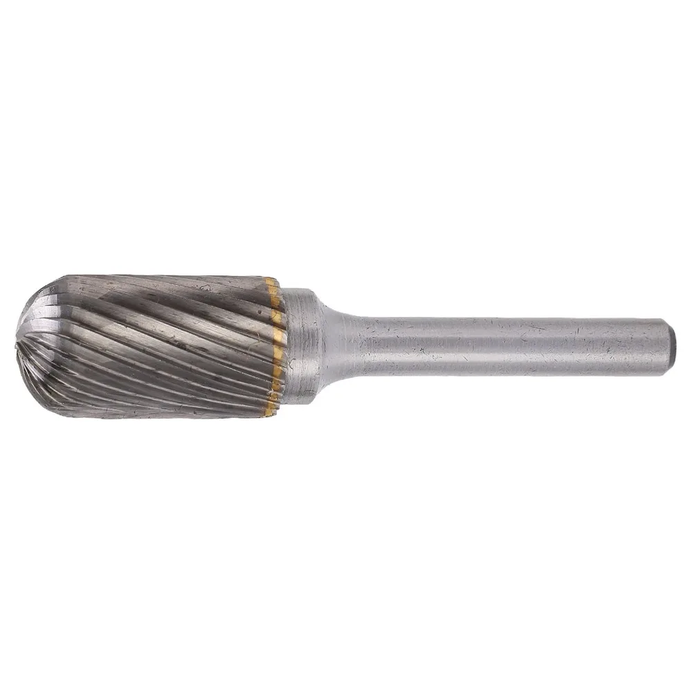 Durable Silver Carbide Burr File Single Cut Flutes Heavy Duty Single Cut Burr Bit Carbide Die Grinder Bit Grinding Polishing