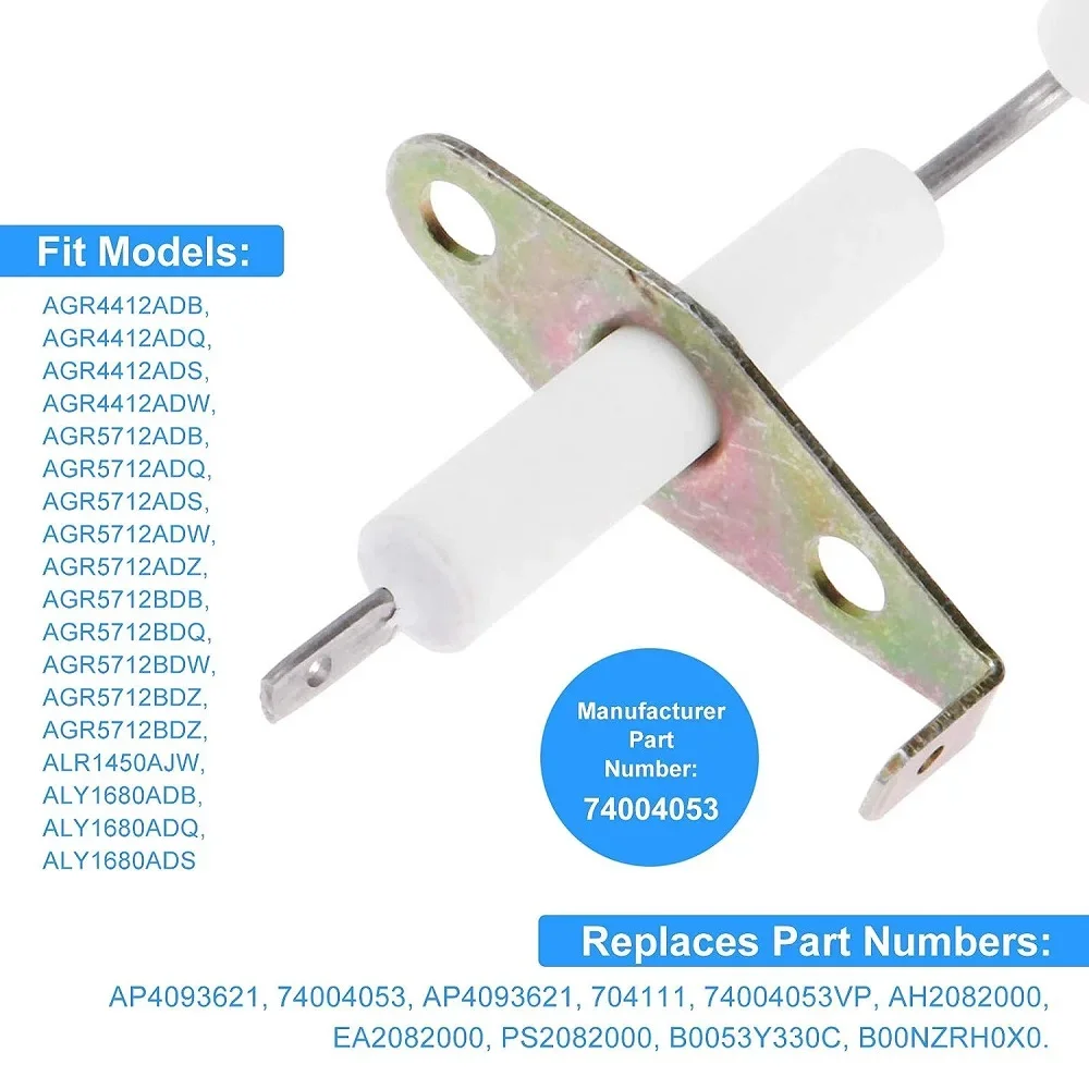 74004053 Range Top Burner Igniter Compatible with Whirlpool & Maytag Ranges/Ovens/Stoves 704111 AP4093621 PS2082000 7432P100-60
