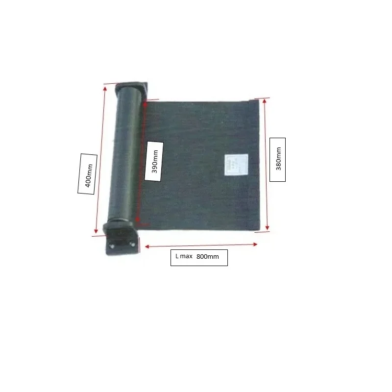 Automatic rolling curtain CNC machining center with reinforced nylon ,width 380mm x Lmax 800mm,proofing dust/water/oil
