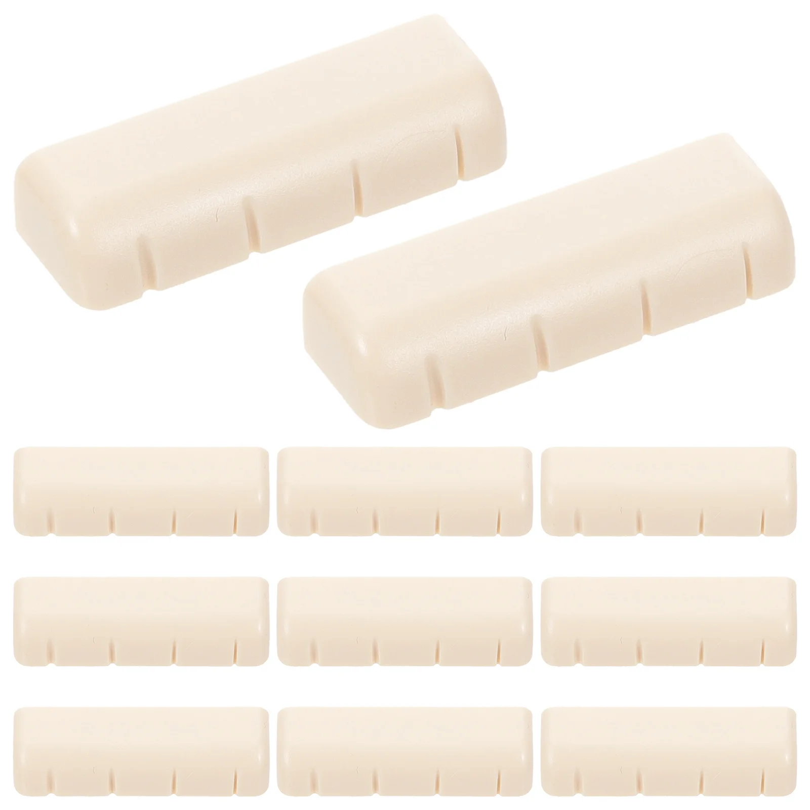 

20Pcs String Nut for Banjo Premium Resin Slotted Nuts Enhanced Vibration Clearer Melody Banjo Accessories Replacement Bridge