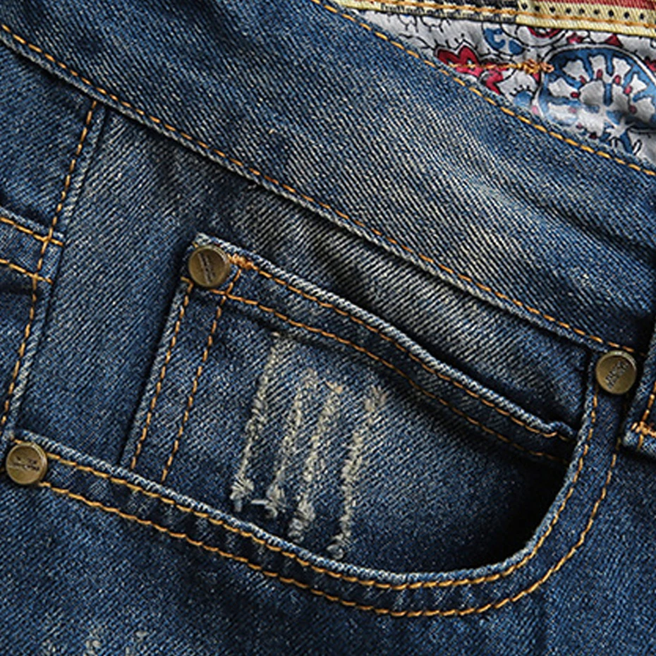 Ripped Denim Shorts Men Summer Thin Denim Short Pants Male Plus Size 40 Fashion Casual Jean Shorts Streetwear