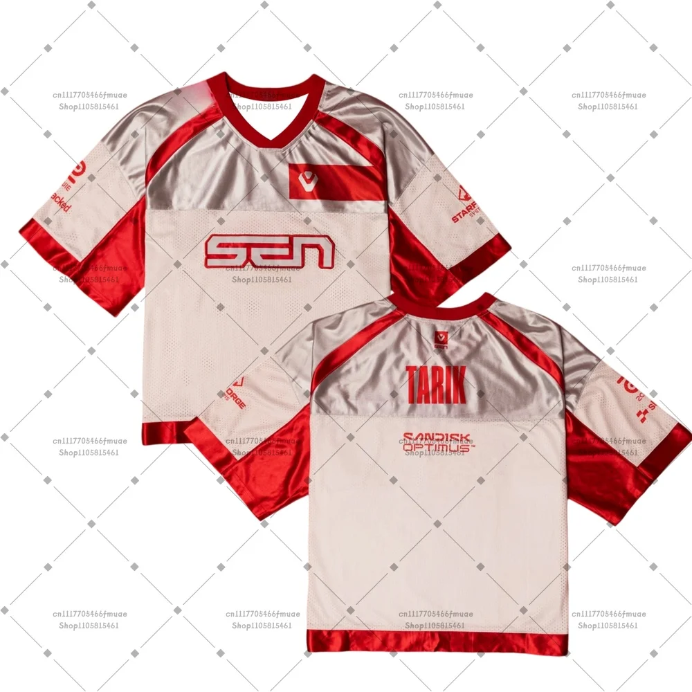 2026 Sentinels SEN TARIK JOHNQT VALORANT Metallics White Jersey Men Women Breathable Casual T-shirt Gaming Match Enthusiasts Tee