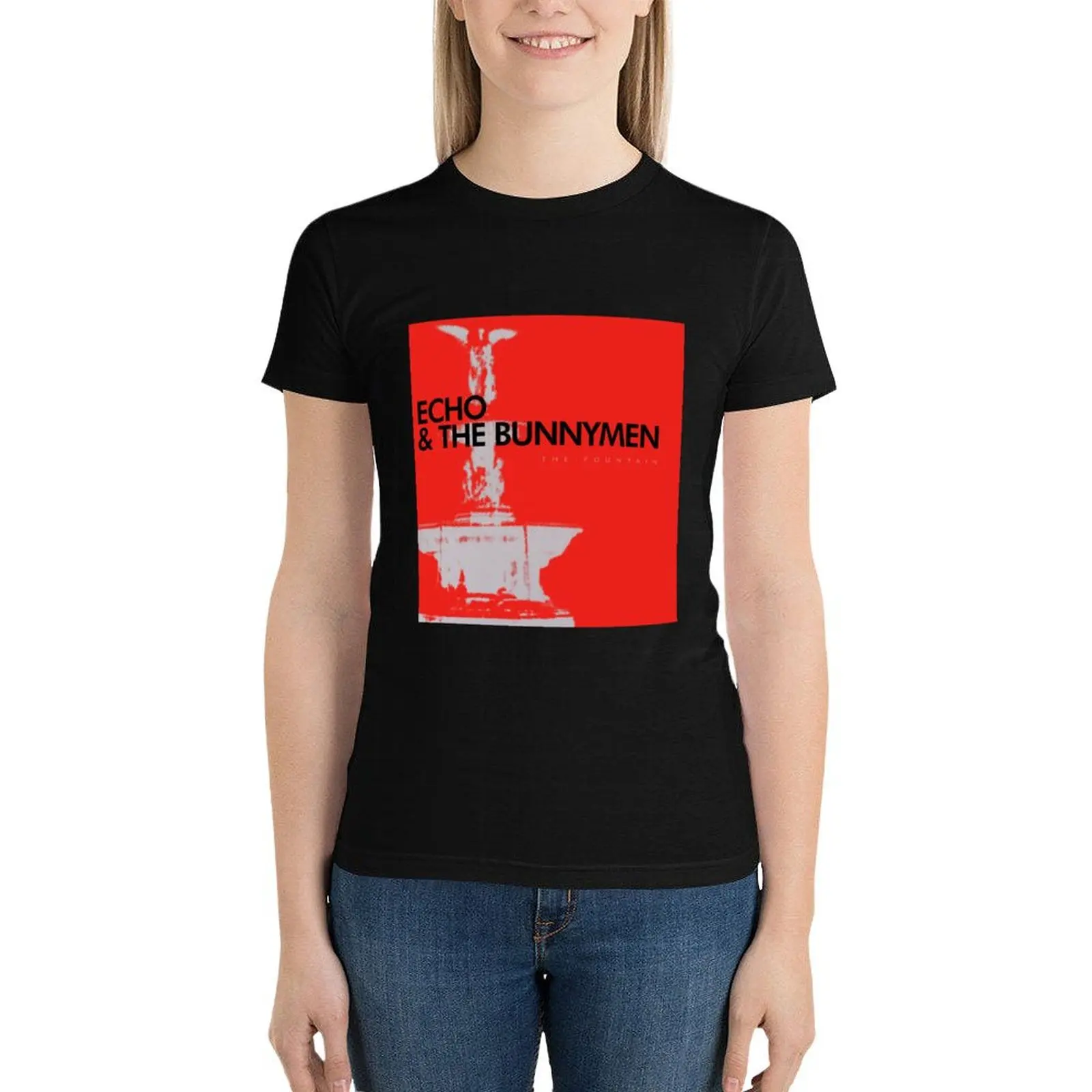 

The fountain T-Shirt plus size tops anime clothes summer top kawaii clothes cropped t shirts for Women