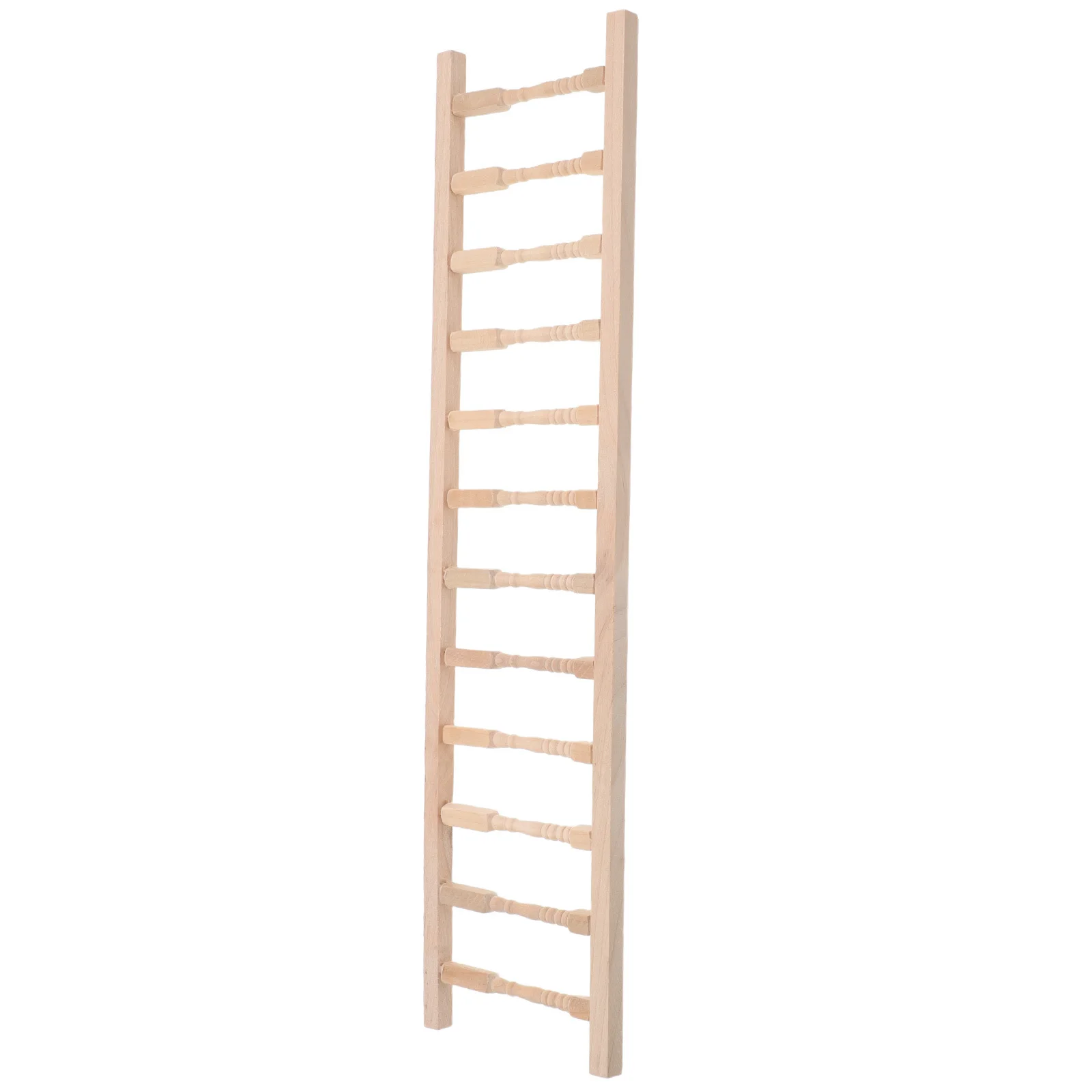 

Miniature Wooden Ladder 1:12 Scale Smooth Finish Sturdy Design for Dollhouse Playroom Classroom Decor Ideal DIY Craft Accessory