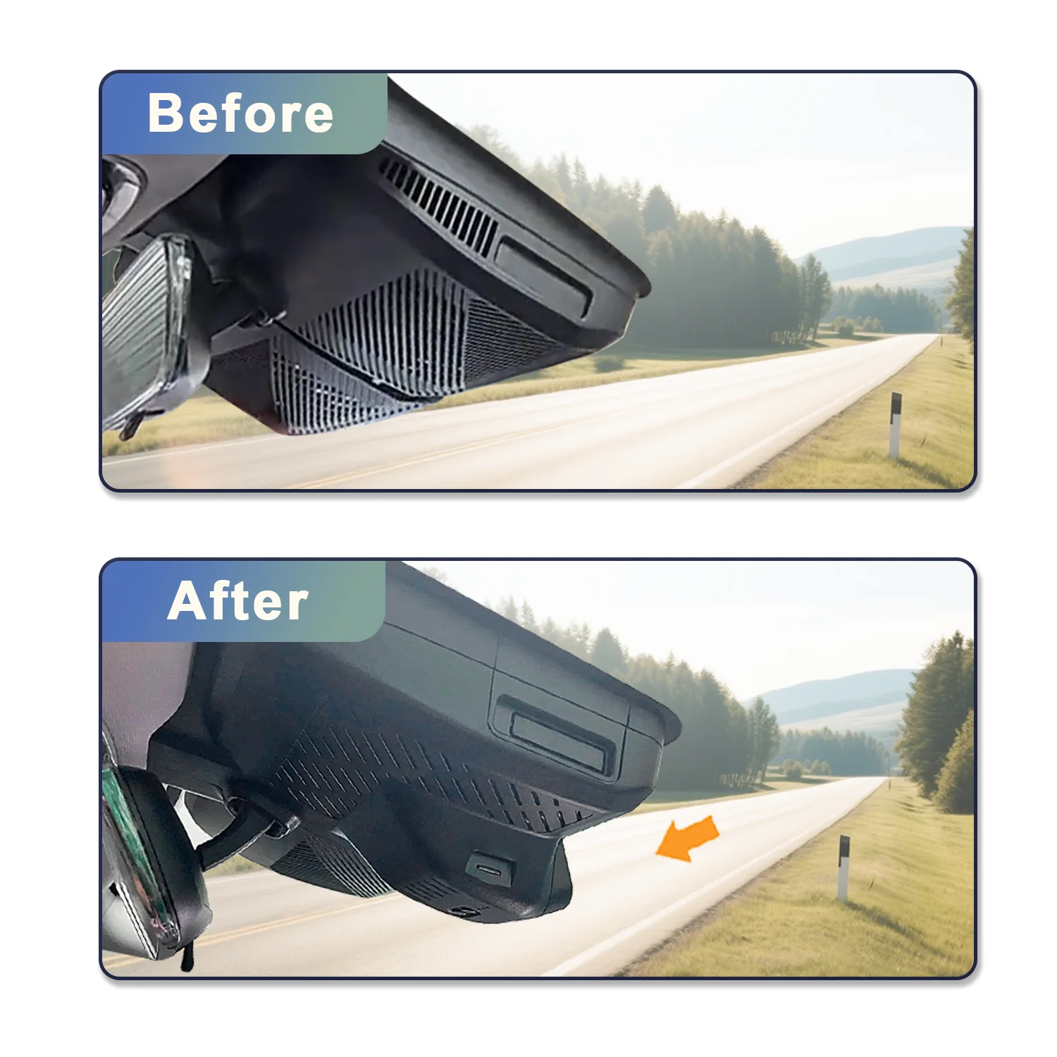 4K Customized Plug and play For Chery Exeed RX Yaoguang Omoda 9 C9 KXKJCAR Video Recorder Rain Sensor Cover