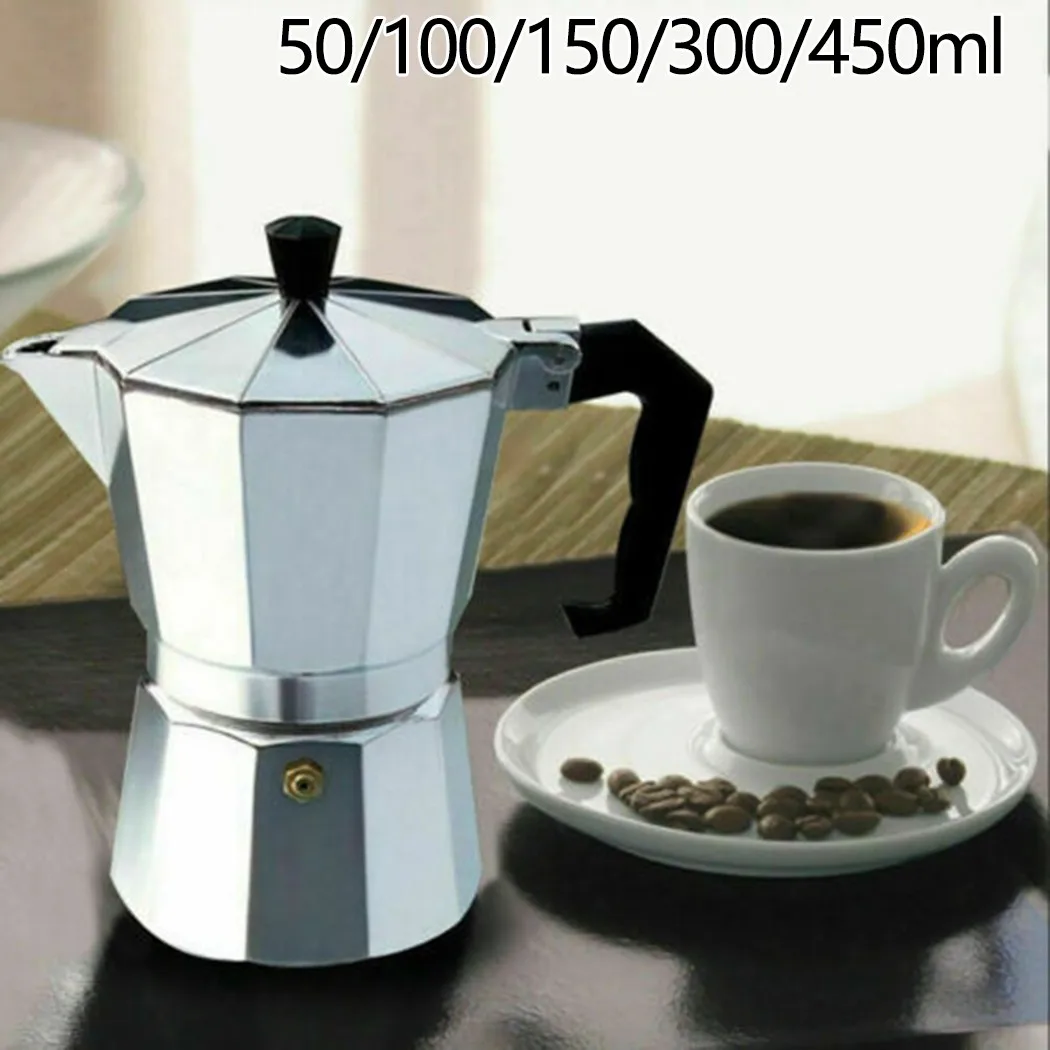 Aluminum for moka Pot Coffee Maker Italian Make The Perfect for espresso Simply for traditional Design High Quality，brand New
