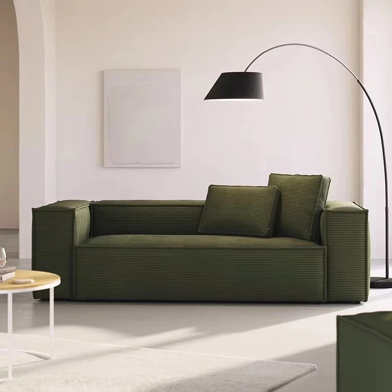 Modern style modular L-shaped sofa, suitable for apartments and villa living rooms, with fabric upholstery and sponge filling.