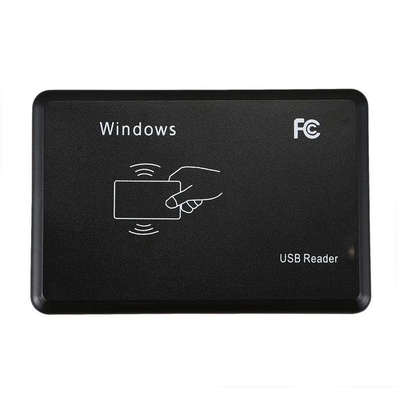 USB RFID Desktop Card Reader ID, Leitor de Cartão Contactless, 2X