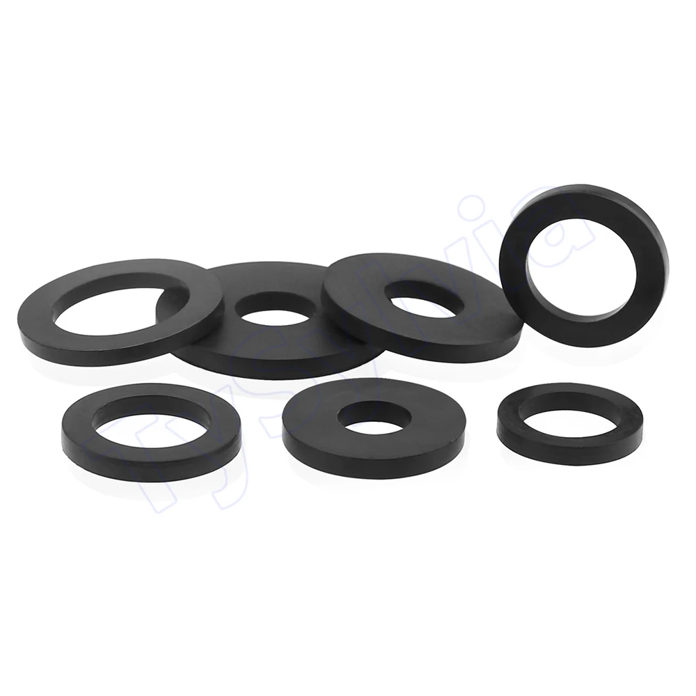 ID 2-16mm NBR Rubber Flat Washers OD 4-30mm Waterproof Shock Absorbing Sealing Gasket Thickness 1-6mm
