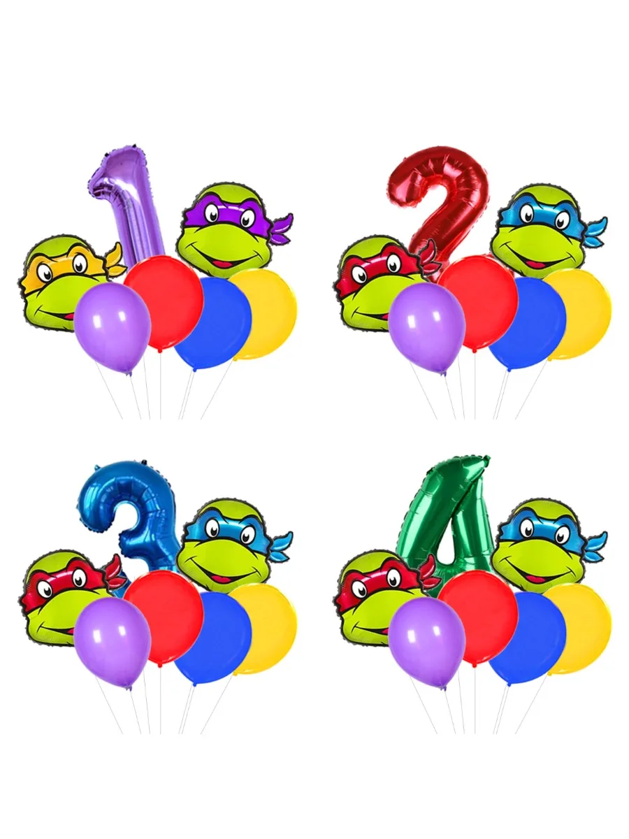 Teenage Mutant Ninja Turtles Selbstversiegelnde Folienballons TMNT Charaktere Kindergeburtstag Party Deko Globos