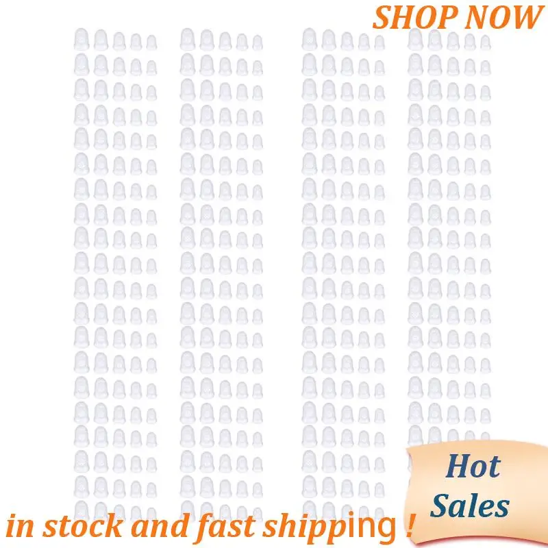 

ABVB-400 Pcs Fingertip Protectors, 5 Sizes Ukulele Finger Caps,For Guitar Ukulele Stringed Instruments