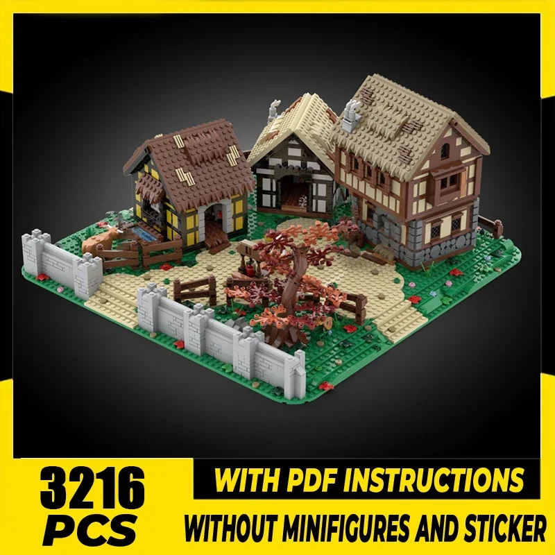 

Medieval Castle Model Moc Building Bricks Medieval Houses Technology Modular Blocks Gifts Christmas Toys DIY Sets Assembly