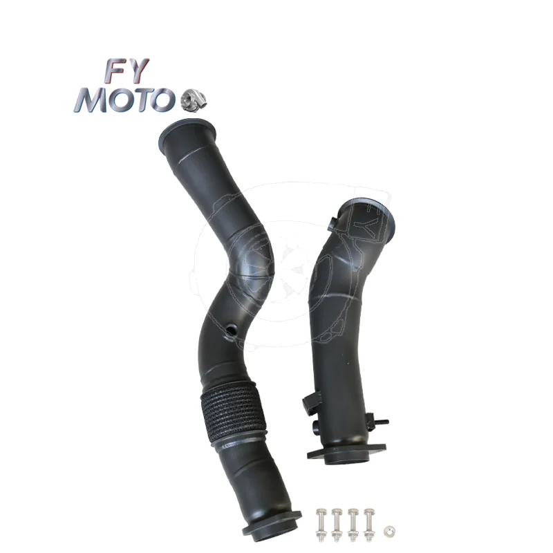 Ceramic Black Baked Downpipe One Piece Design for BMW S58 G80 M3 M4 2020+ Exhaust Pipe