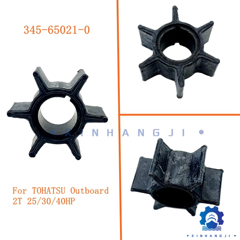 

Water Pump Impeller 345-65021-0 For TOHATSU Outboard 2-stroke 25/30/40HP 18-8923 500382 3R0-65021 345-65021