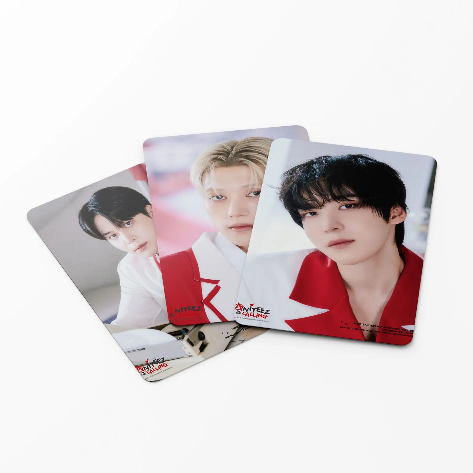 55 قطعة Kpop Idol ATEEZ ألبوم جديد ANITEEZ في الاتصال المنبثقة HD بطاقات الصور بطاقة لومو Seonghwa Hongjoong Yunho Mingi المشجعين هدية