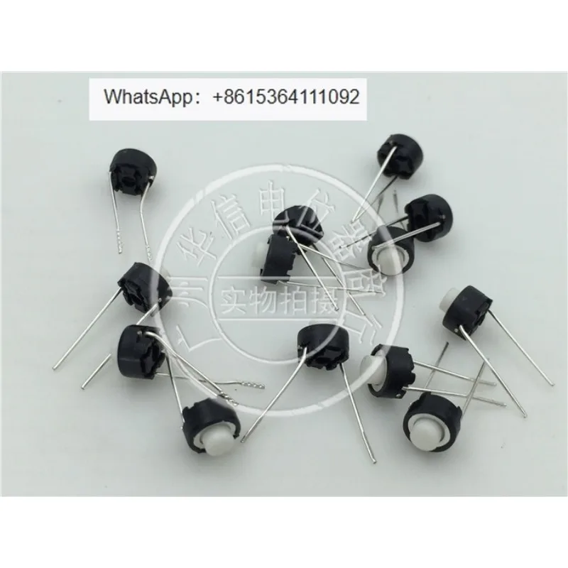 

100Pcs touch switch, mixer internal button 6x6x5mm white head VSG1024