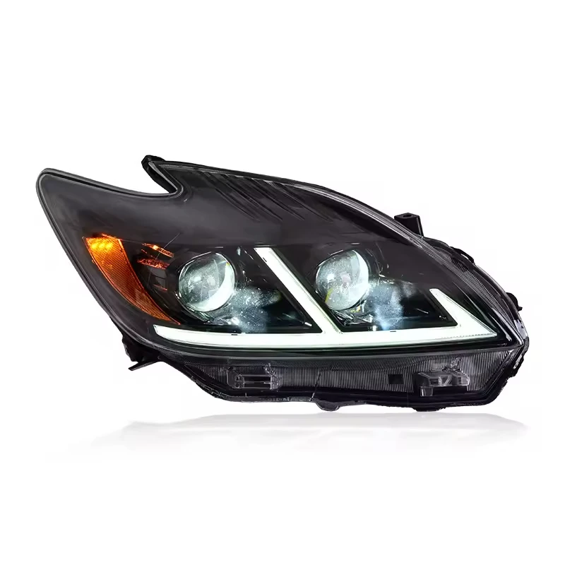 for Toyota Prius 2012-2015 LED Headlight Assembly DRL Dual Beam Lens Sequential Turn Signal Front Lamp