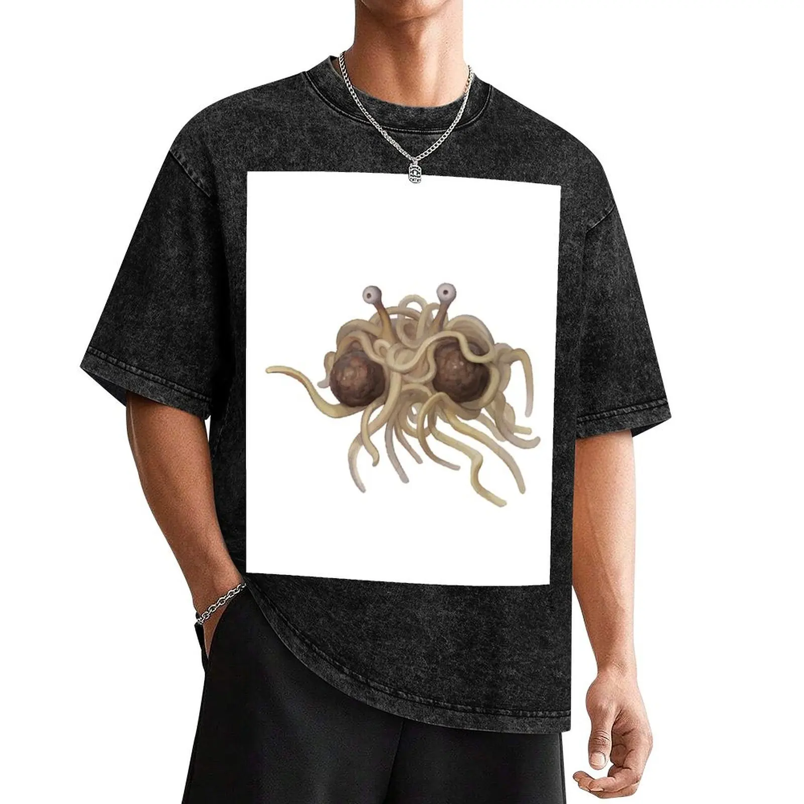 

Flying Spaghetti Monster T-Shirt valentines clothes fashion shirts Man t-shirt customizeds Men's t shirts