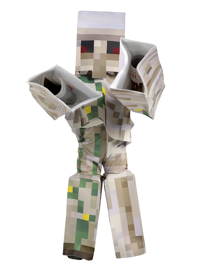 TV & Movie Children's Superhero Costume Classic Game Jumpsuit for Halloween MC Cosplay Iron Golem Costumes view 4
