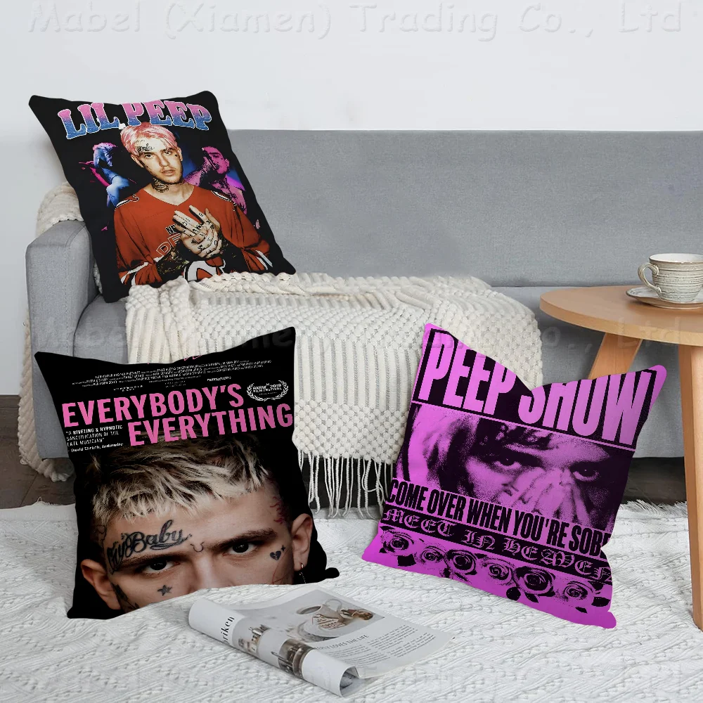 

L-Lil P-Peep Hot Singer Pillow Cover Design Cushion Cover Decor Holiday Decorati