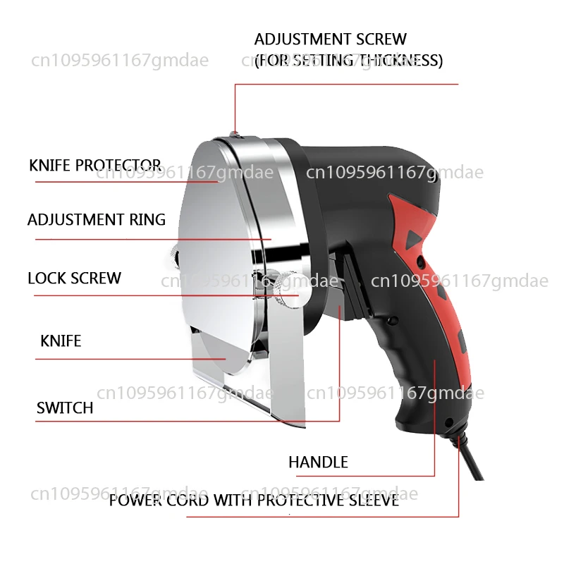 Small Portable Roast Meat Slicing Knife Special Handheld Electric Meat Cleaver Turkish Barbecue Slicer
