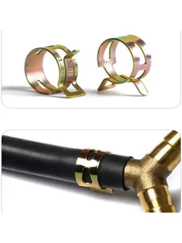 Attache rapide 5mm 6mm 7mm 8mm 9mm, pince à ressort pour conduite de carburant, d'eau, de tuyau, de tube d'air, pinces pour tube de carburant et d'eau, attache rapide