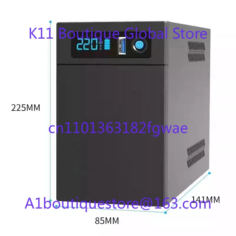 Fuente de alimentación ininterrumpida 1200VA UPS línea interactiva con cargador USB batería de litio para computadora