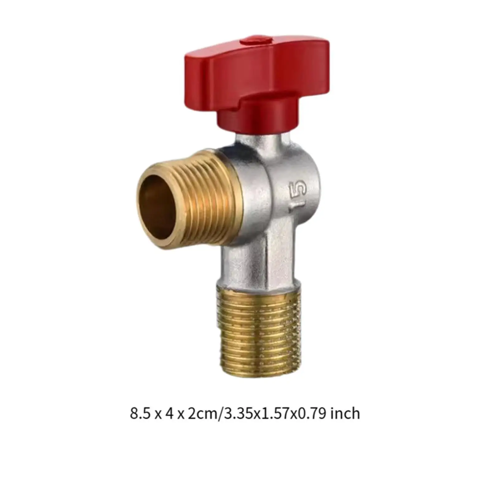 Hoekafsluiter 1/2'' High Flow Flow Control Valve voor wastafelverwarmer