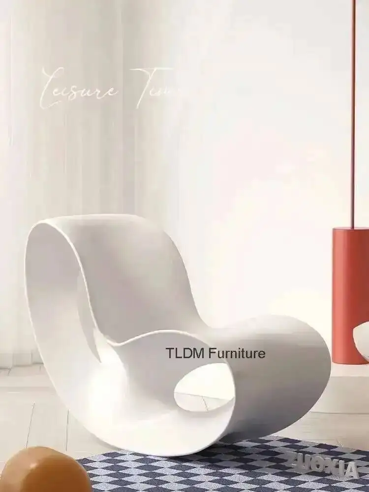 المنزل الإبداعي كرسي الشمال هزاز مصمم صالة كرسي فيلا غرفة المعيشة شرفة غرفة نوم كسول صالة منطقة أريكة سرير N p