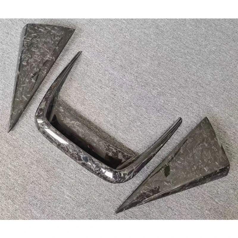 Forged Carbon Fiber Engine Hood Vent Trim for F12 2012-2017  Upgrade and High-temperature Production