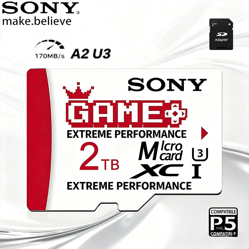 

SONY High-Speed Micro SD TF Card U3 Class10 64GB-2TB Blazing Transfer Speed 4K Shooting Compatible with Phone/Computer/Camera