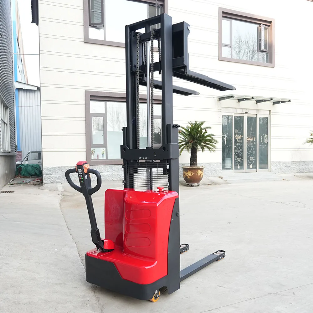 1.5ton Electric Forklift Pallet Stacker with 3.5m 4m 5.5m Lifting Height for Narrow Aisle Usage High-Density Storage