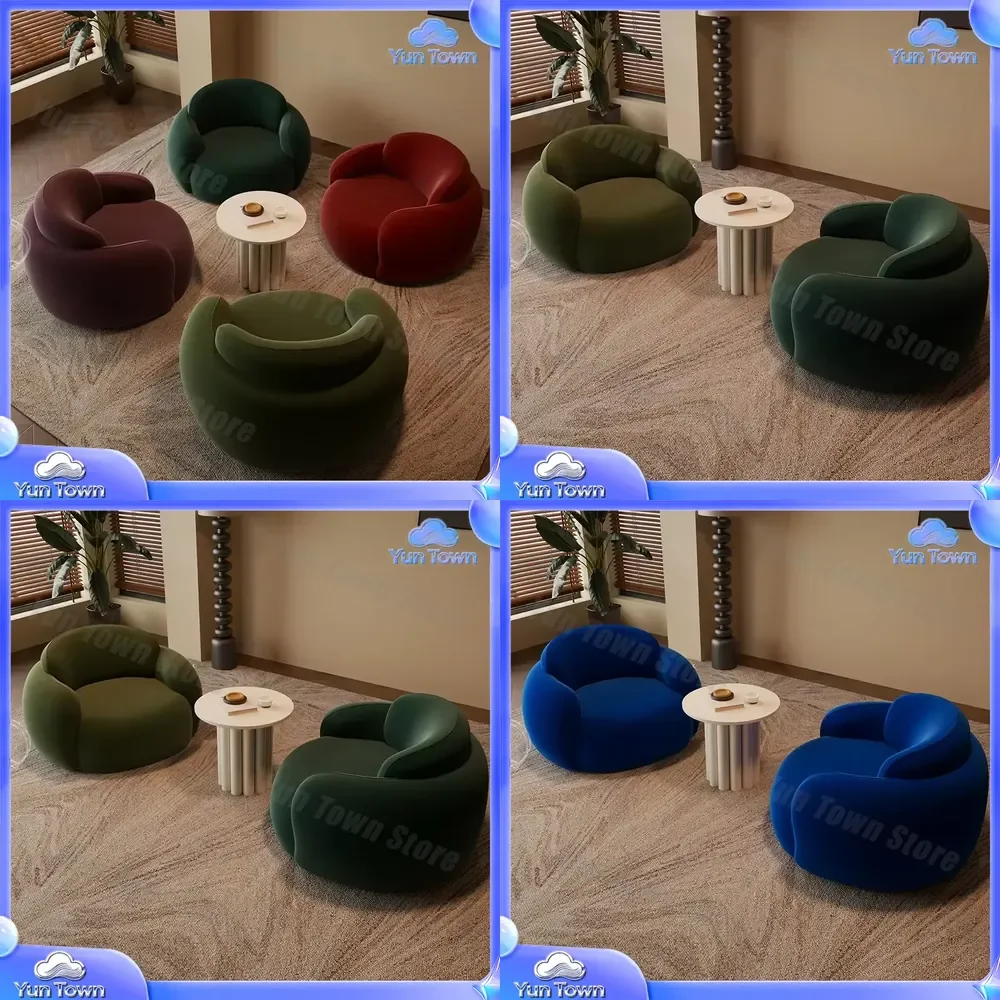 Modular Fabric Single Sofa Chair for Casual Lazy Living Room or Balcony Use to Receive Guests