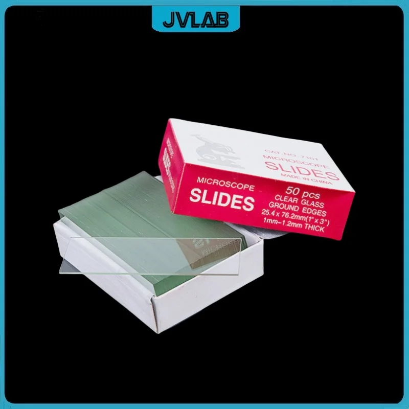 Microscope Slides Ground Edges MicrsSlides Glass 25.4*76.2mm (1''x3'') Microscope Accessories Clear Glass Model 7101