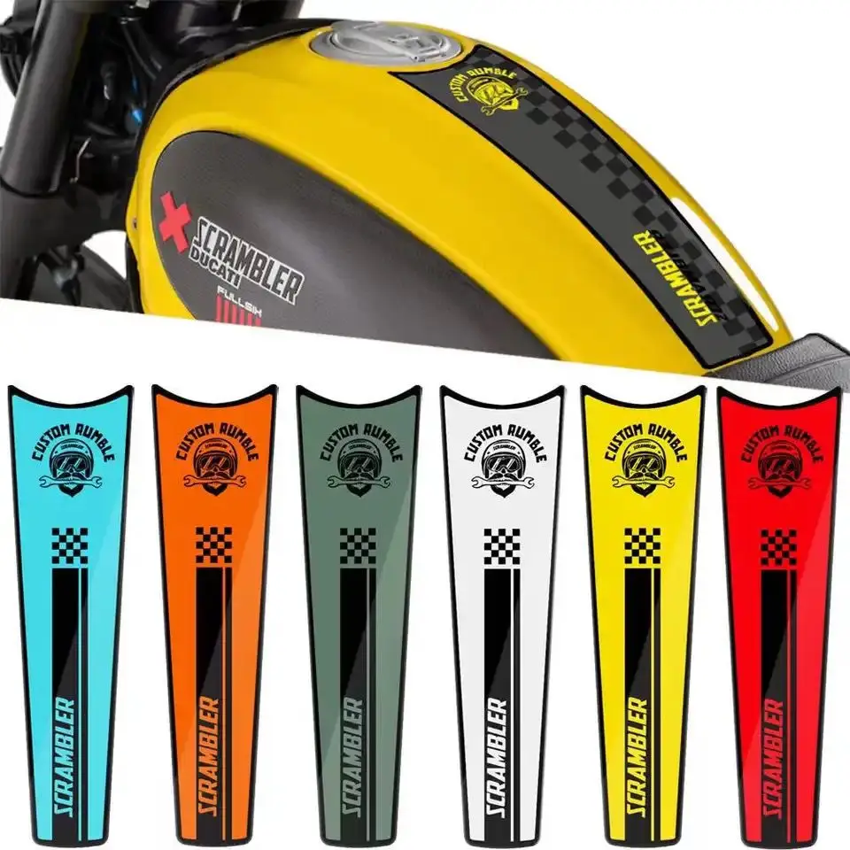 

Motorcycle Stickers for Fuel Tank Retro Decal Pad Decorative Protector Accessories For DUCATI Scrambler 800 1100 Sport Pro