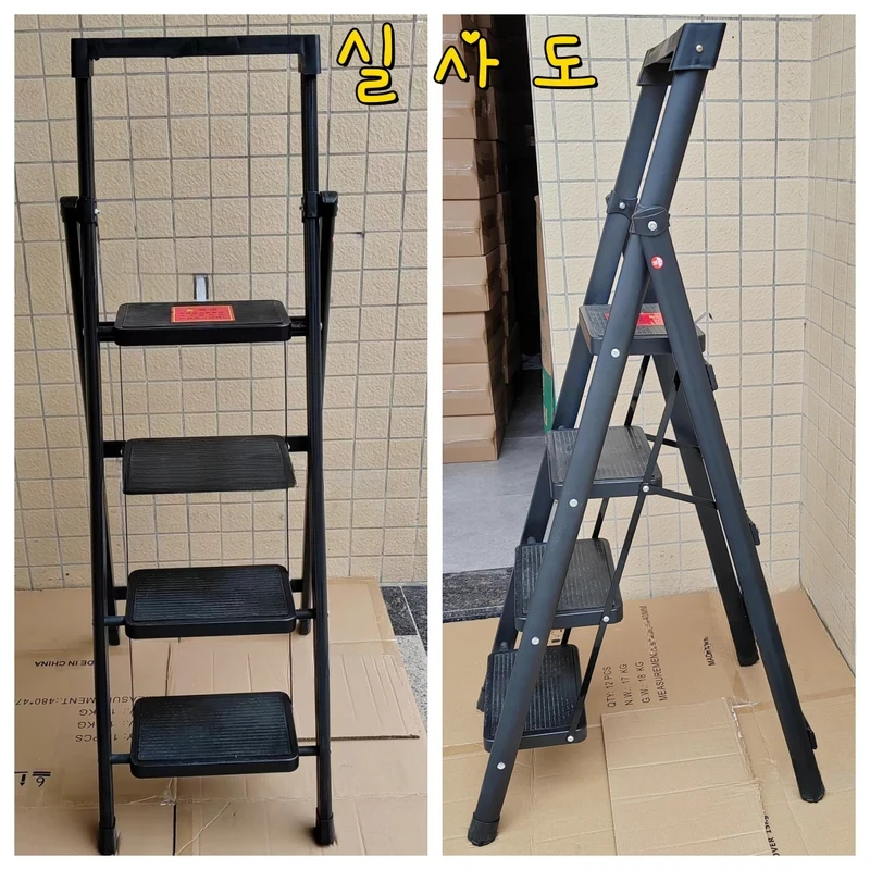 Lightweight Folding Ladder Carbon Steel Protable Ladder Chair For Home Foldable Ladder Stairs Household Climbing Ladders