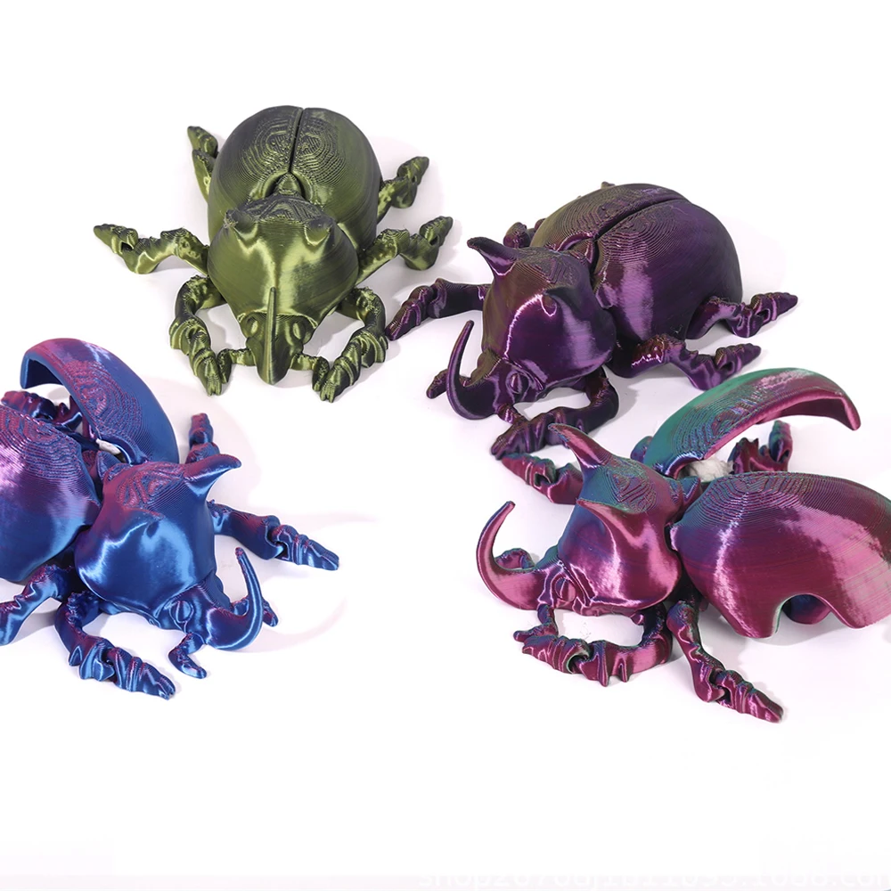 3D Printed Toys Figures Insects Multi-joint Model Ornament Realistic Animal Decorations Relieving Desktop Novelty Toy Kids Gifts