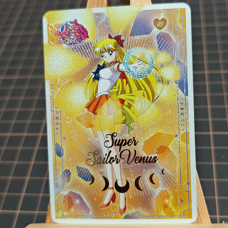 DIY 10pcs/set Sailor Moon Self Control Collect Signature Trading Flash Card Anime Cartoon Gift