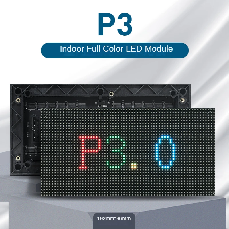 P3 Led Screen Panel Module Indoor 1/16 Scan 192*96Mm 64*32 Pixels 3in1 Rgb Smd Volledige kleur P3 Led Display Module
