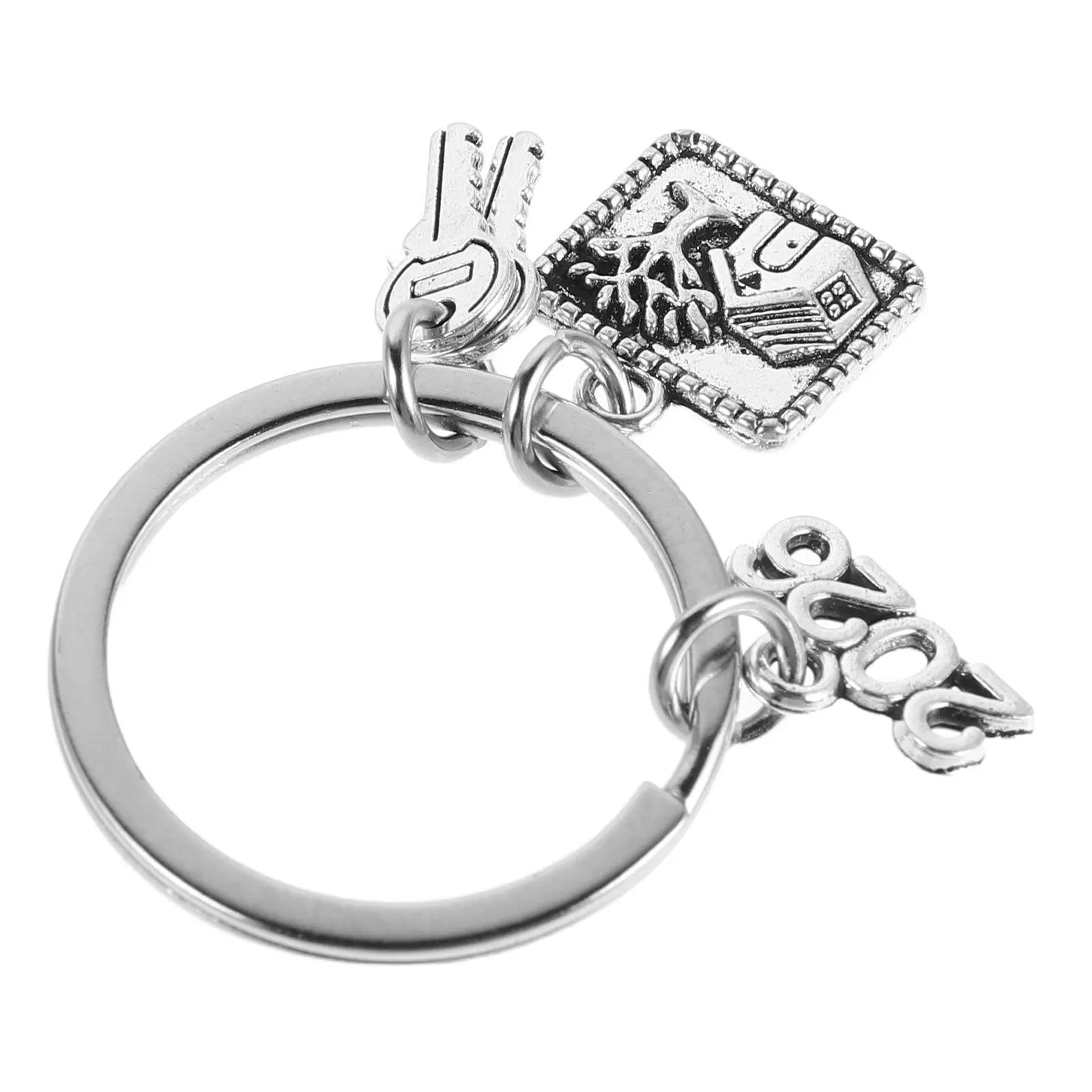 New Home Keychain House Shaped Pendant Metal Keyring Secure Strong Key Chain Perfect Housewarming Gift for New Homeowner