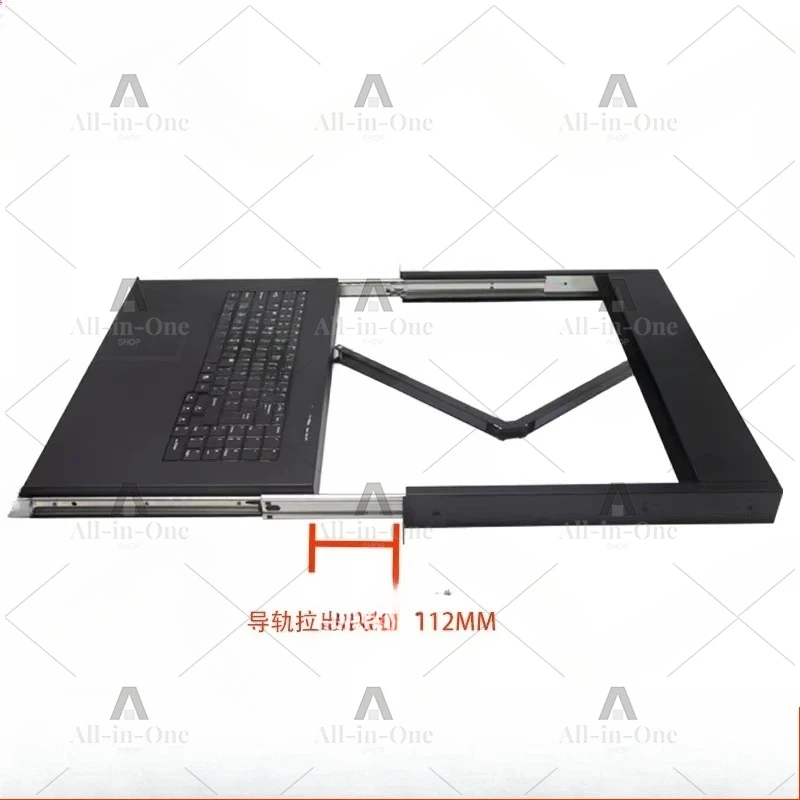 Cabinet Keyboard Drawer 1u Rack Mounted Industrial Mouse Tray Pull-out Movable Self-locking Rail 19 Inch Telescopic