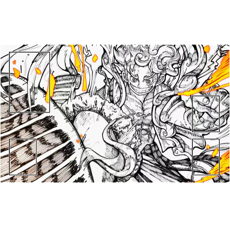 60*35*0.2cm Anime One Piece OPCG Dedicated GAME Card PlayMat Hand Drawn Comic Series Luffy Shanks Zoro Ace Uta Collection Toys