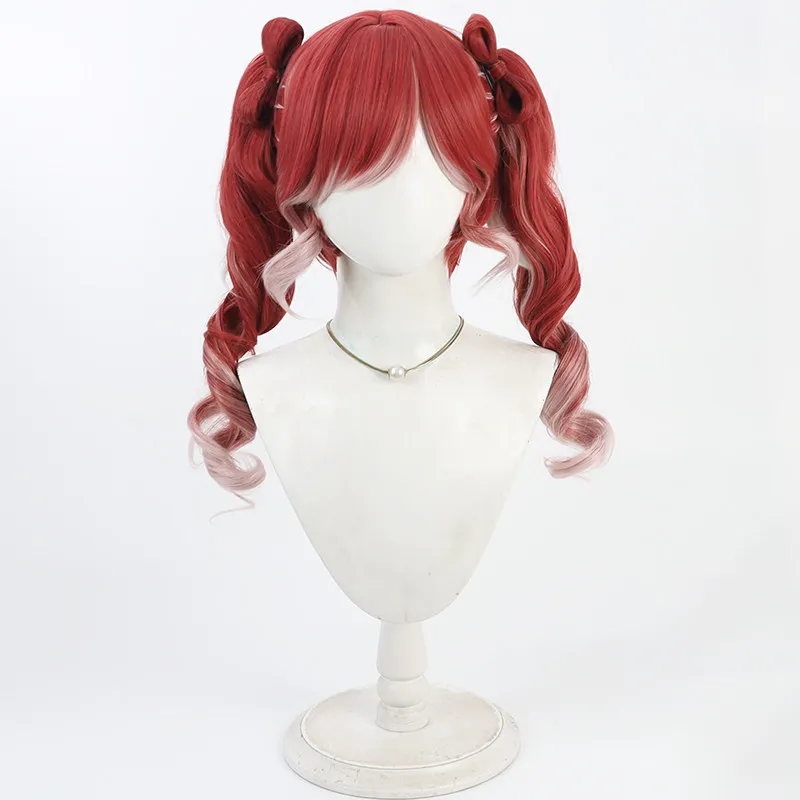 Virtual YouTube Vtuber Saotome Berry Cosplay Wig Halloween Carnival Party Props Synthetic Hair Heat Resistant Fiber + Wig Cap