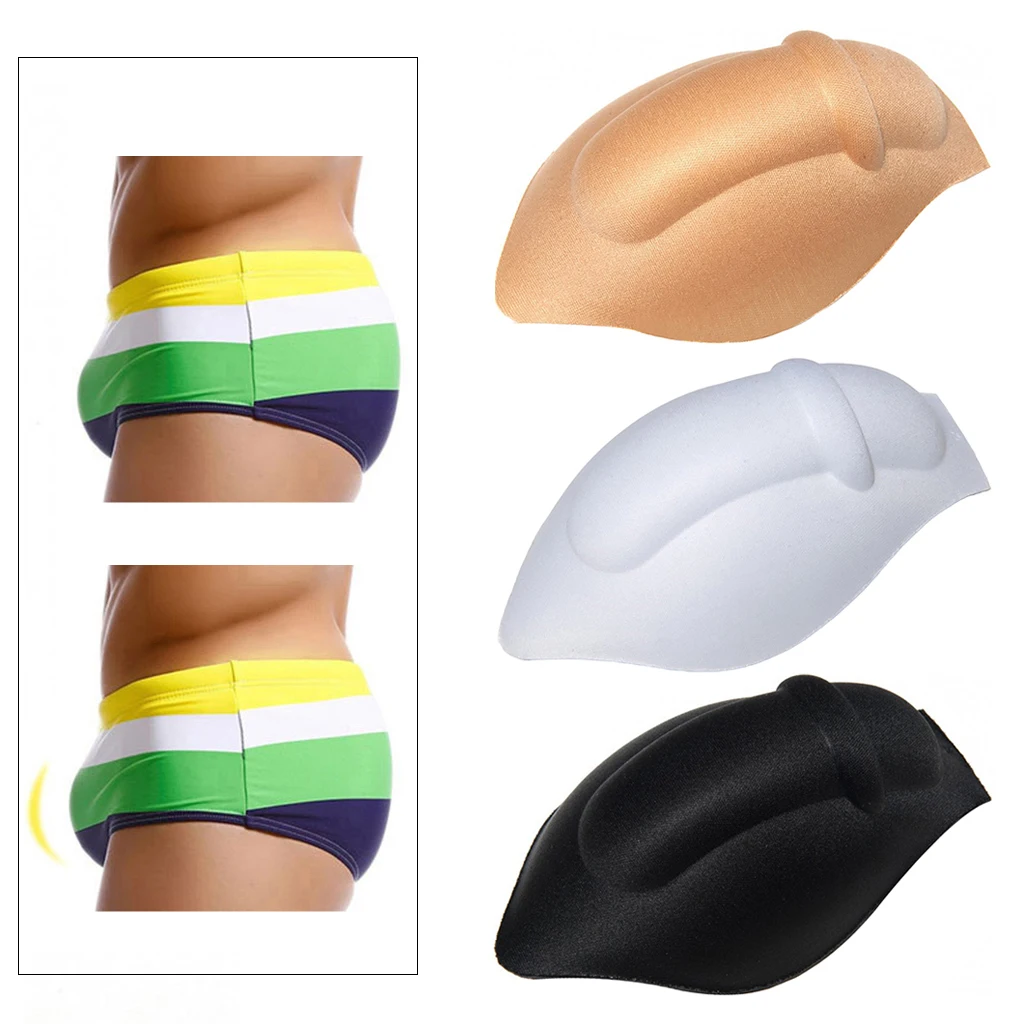 Men Underwear Cup Bulge Protective Pad Enhancing Cup Bulge Sponge Pad Cushion Brief Shorts Swimming Trunks