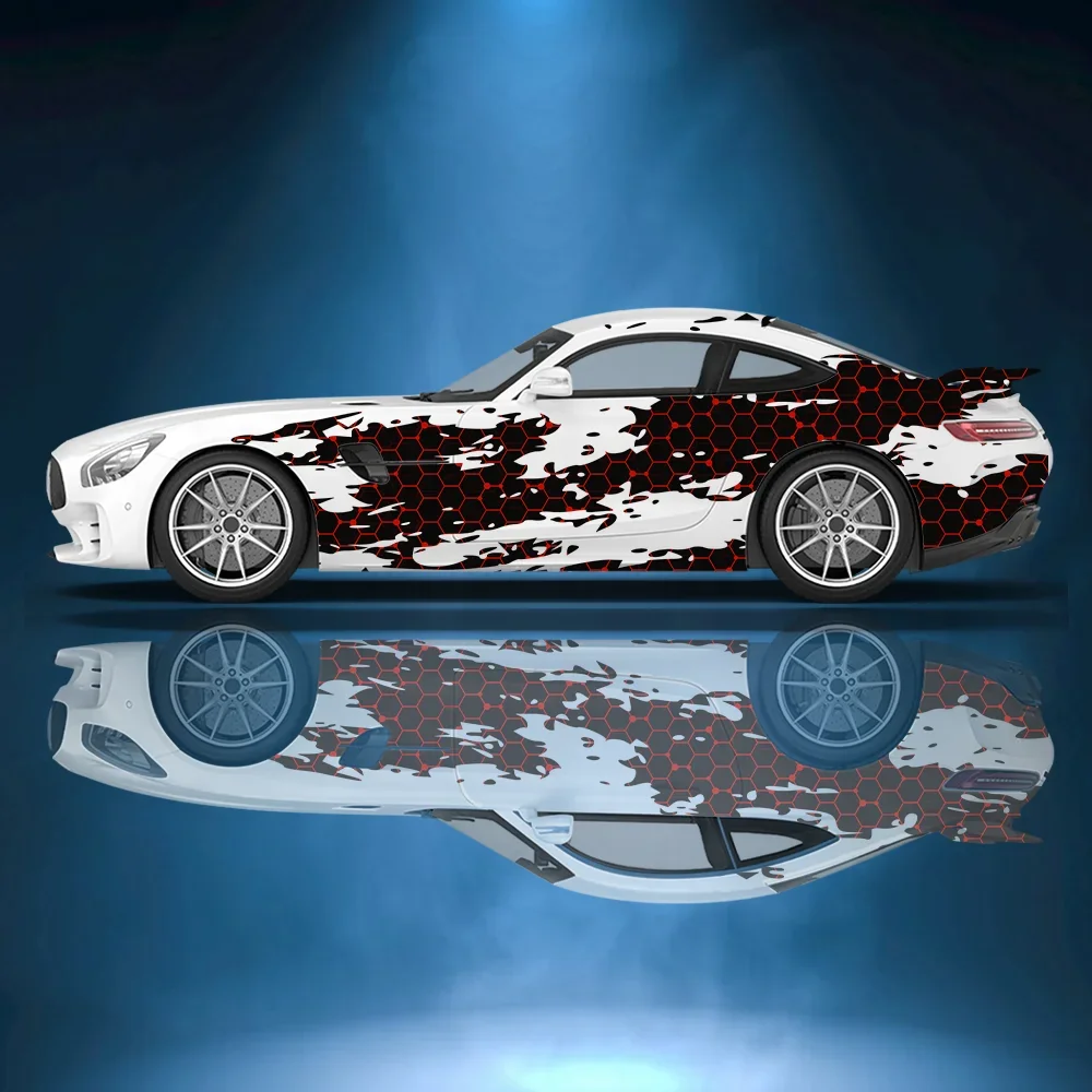 

Змеиная кожа, сотовая отрывная автомобильная виниловая наклейка, самоклеящаяся наклейка из ПВХ, подходит для грузовиков, внедорожников, декор, автоаксессуары, подарок