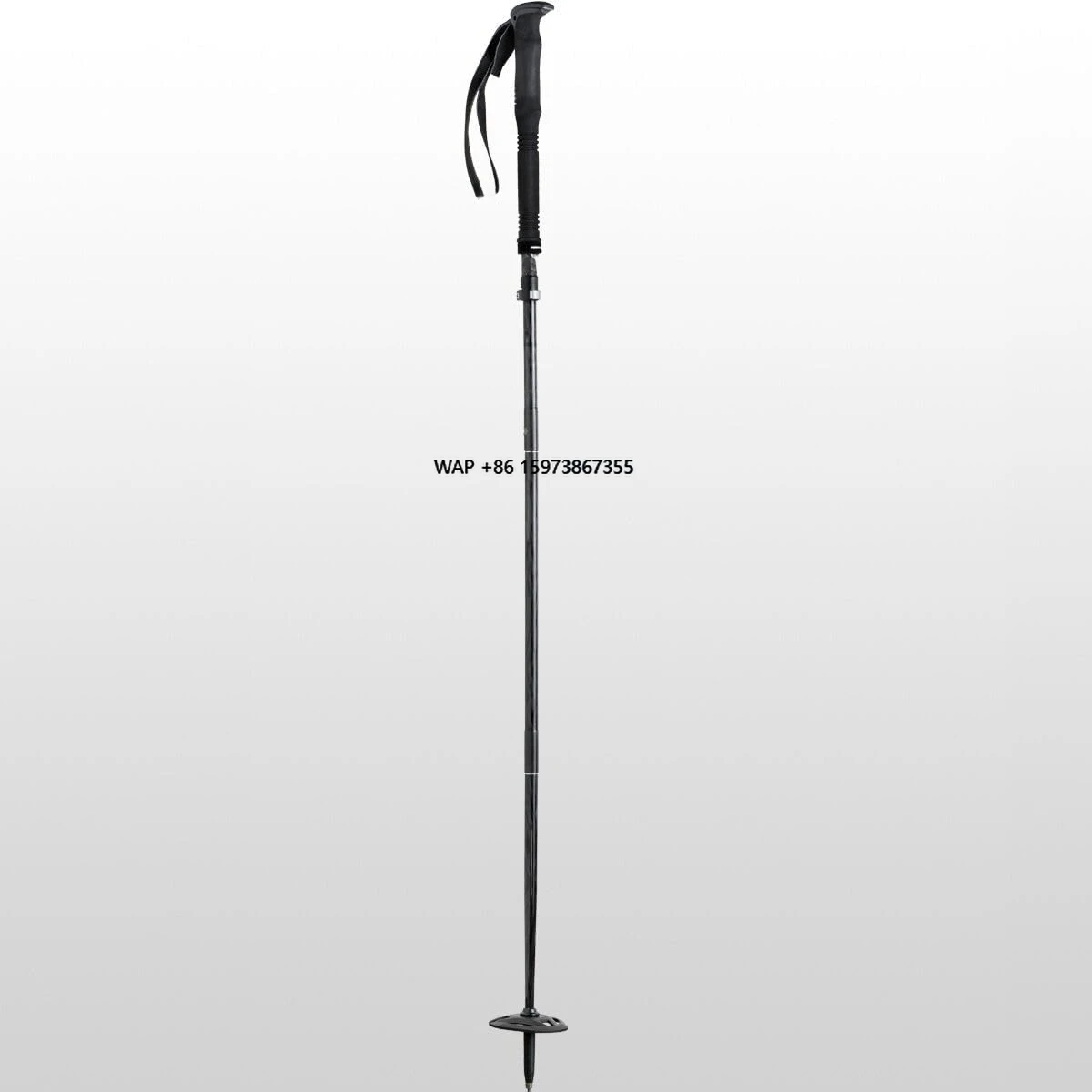 

Ultra-light carbon fiber ski poles with 14 mm shaft and adjustable length 115-145 cm for all-mountain and remote areas