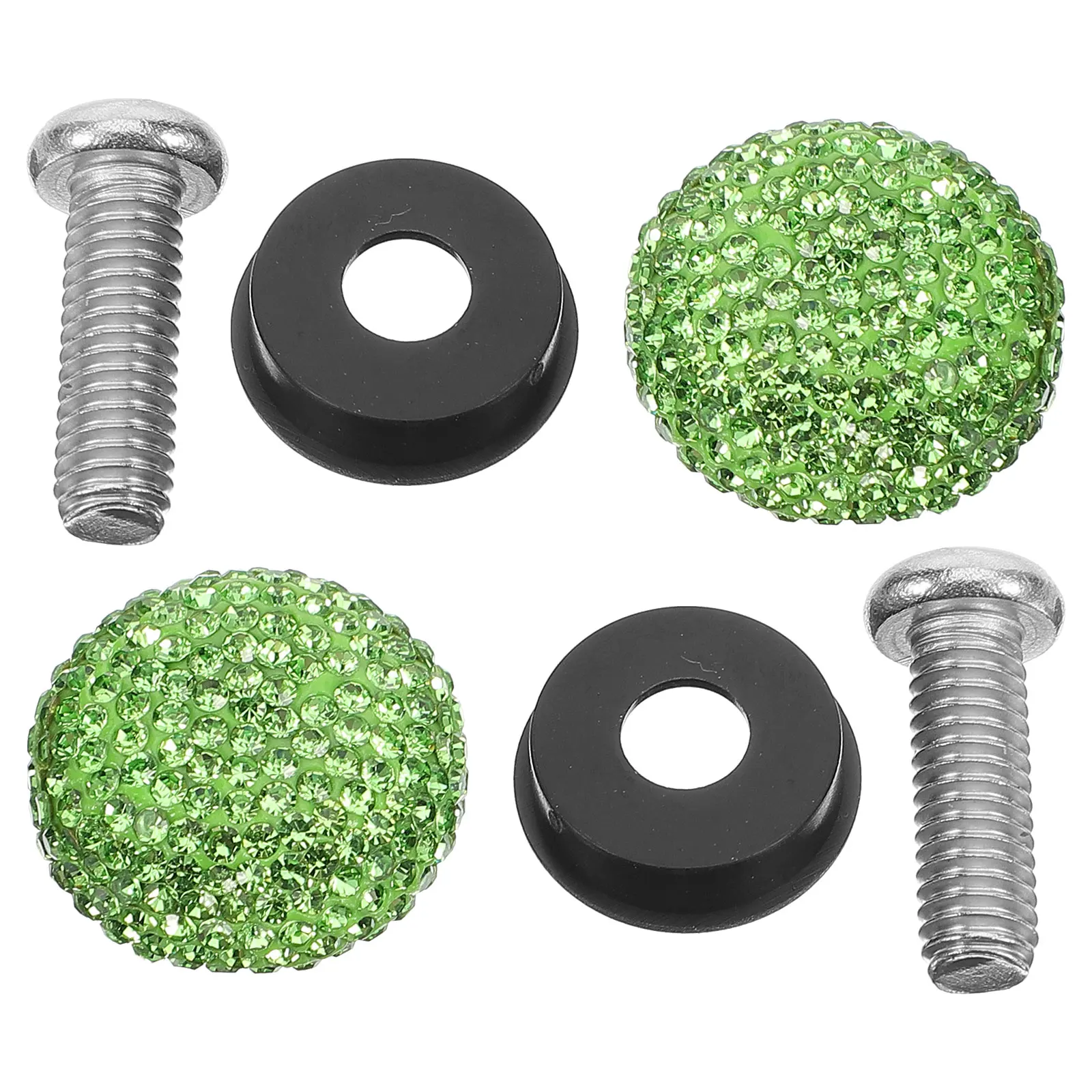 

Diamond-in Sealing Screw License Plate Fastener Screws Fasteners Decorative Red Accessories Nuts and Bolts Drivers Frame Bling